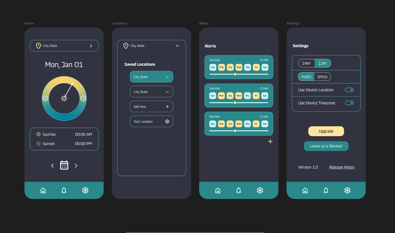 sun app figma design